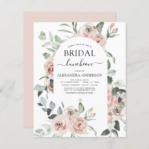 Budget Dusty Pink Bridal Shower Luncheon