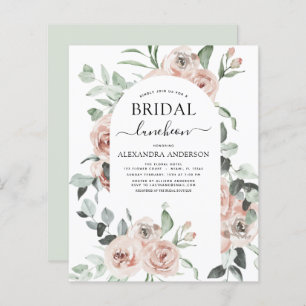 Budget Dusty Pink Bridal Shower Luncheon