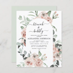 Budget Dusty Pink Brunch & Bubbly Bridal Shower