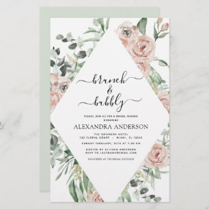 Budget Dusty Pink Brunch & Bubbly Bridal Shower