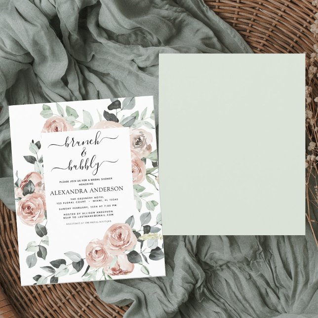 Budget Dusty Pink Brunch & Bubbly Bridal Shower (Creator Uploaded)