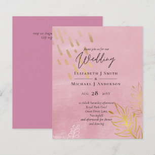 BUDGET Dusty Pink Gold Wedding