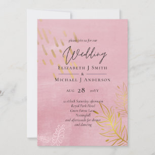 BUDGET Dusty Pink Gold Wedding
