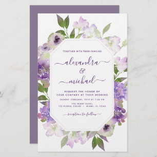Budget Dusty Purple Wedding Floral Greenery