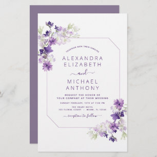 Budget Dusty Purple Wedding Floral Greenery