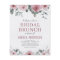 Budget Dusty Rose Floral Bridal Shower Invitation 