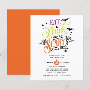 BUDGET Eat Drink and be Scary Halloween Bash Party