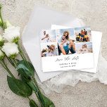 Budget Ele Chic 5 Multi Photo Save the Date<br><div class="desc">** SATIN PAPER IS PAPER THIN. UPGRADE THE PAPER FOR A THICKER, CARD PAPER. HAS AN OPTION FOR ENVELOPES. *** Save money on invitations with this smaller invitation that has an option for envelopes. Get your guests excited for your wedding with your chic Ele Chic 5 Multi Photo Save the...</div>