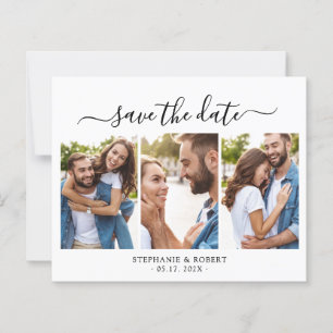 Budget Elegance Photo Wedding Save The Date Card
