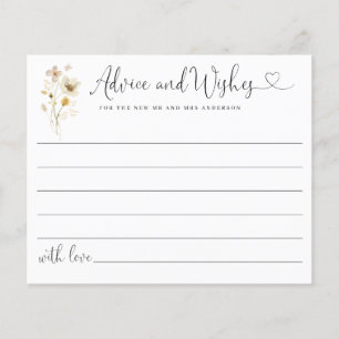 Budget Elegant Advice Wishes Wildflowers Floral