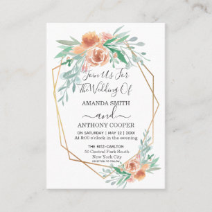 Budget elegant and original invitation & Rsvp