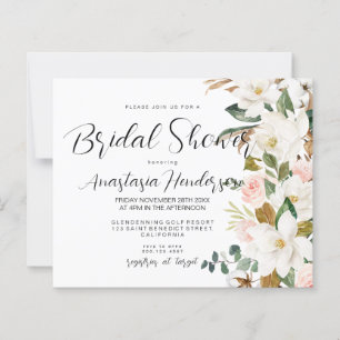 Budget Elegant Bridal Shower Invitation.