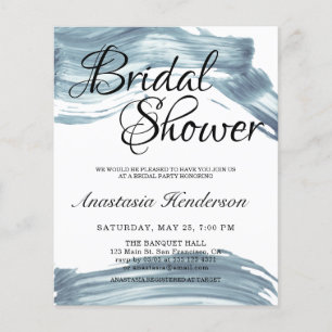 Budget Elegant Bridal Shower Invitation.