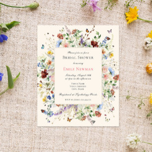  Budget Elegant Floral Butterfly Bridal Shower