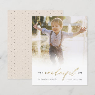 Budget Elegant Gold It's A Wonderful Life Photo