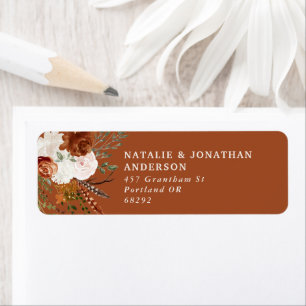 Budget elegant green and terracotta floral wedding