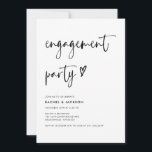 Budget Elegant Modern Engagement Party Invitation<br><div class="desc">Budget Elegant Modern Engagement Party Invitation</div>