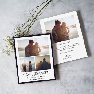 Budget Elegant Modern Photo Wedding Save the Date