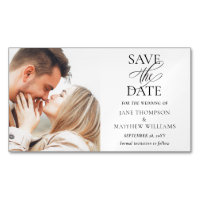 Budget Elegant Photo Save the Date Magnets