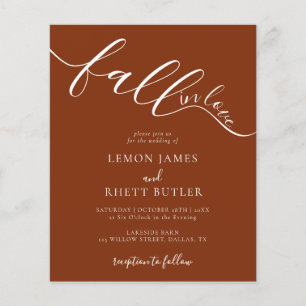 Budget Elegant Rustic Fall In Love Wedding Invites