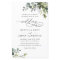 Budget Elegant Rustic Greenery Wedding Invitation