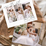 Budget Elegant Save the Date 4 Photo Invitations Flyer<br><div class="desc">Budget Modern and Elegant Landscape Horizontal Four (4) Photo Save the Date Wedding Magnet with hand lettered script typography. The save the date invitation magnet includes script typography and chic and simple design that you can add your customised engagement photograph picture to.</div>