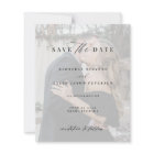 Budget elegant script photo wedding save the date