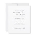 Budget Elegant Script Sunset Photo Wedding Invites