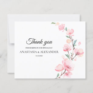 Budget Elegant Thank You Card.