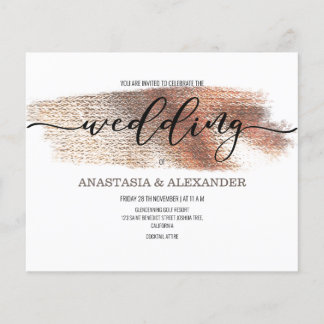 BUDGET/Elegant wedding invitation. Flyer
