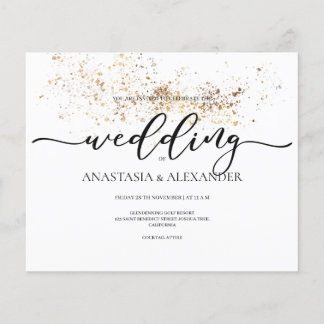 BUDGET/Elegant wedding invitation. Invitation Flyer