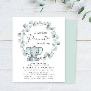 Budget Elephant Couples Baby Sprinkle Invitation
