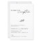Budget Elopement Reception Wedding Photo Invite