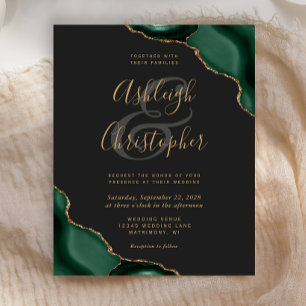 Budget Emerald Green Agate Corners Dark Wedding