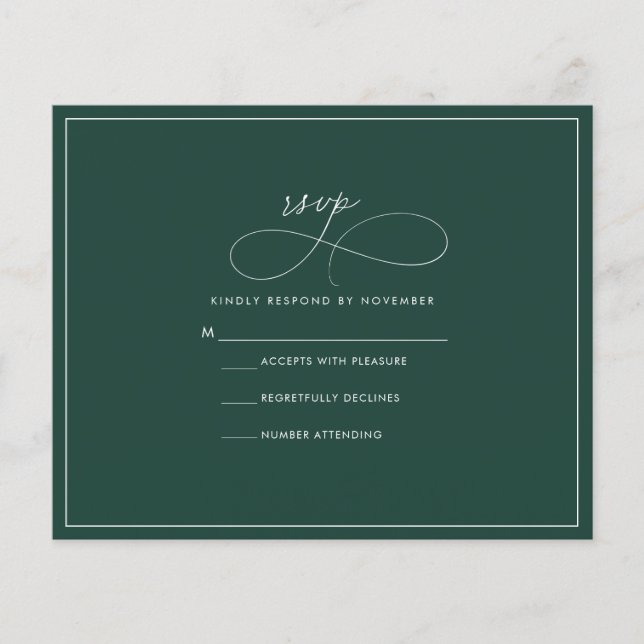 Budget Emerald RSVP Flyer (Front)