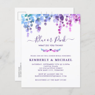 Budget Eucalyptus Baby Gender Reveal Pink Blue