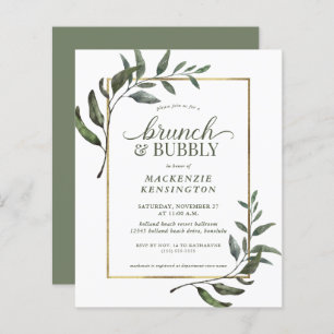 Budget Eucalyptus Brunch Bubbly Bridal Shower