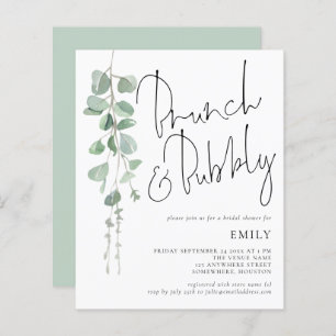 Budget Eucalyptus Brunch Bubbly Bridal Shower