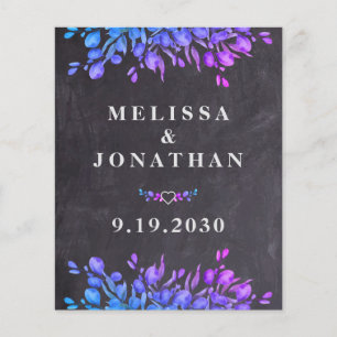 Budget Eucalyptus Foliage Slate QR Code Wedding In