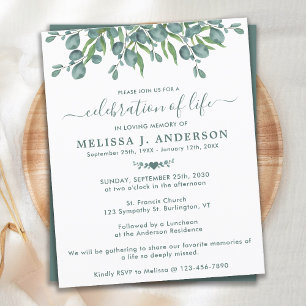 Budget Eucalyptus Greenery Celebration Of Life