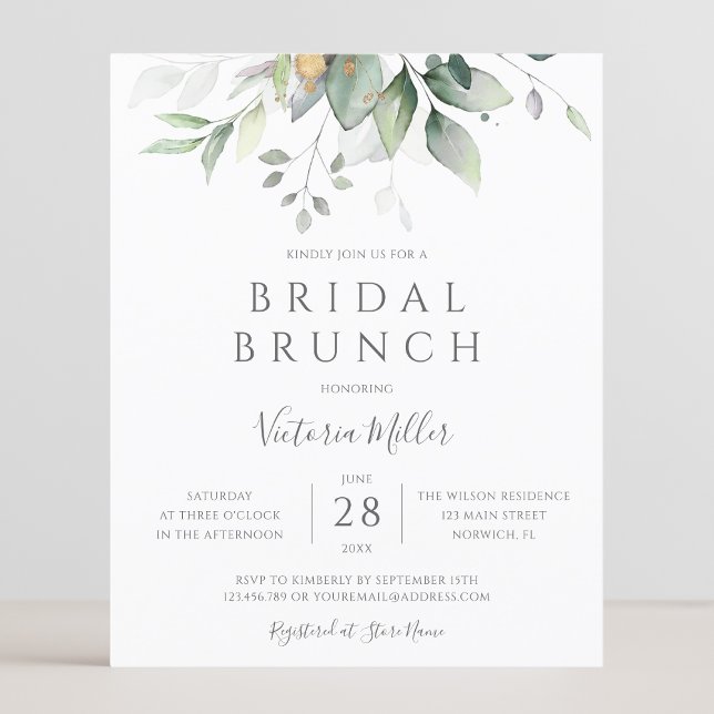 Budget Eucalyptus Greenery Leaves Bridal Brunch (Creator Uploaded)