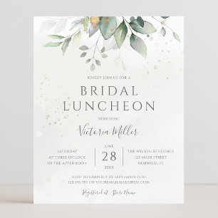 Budget Eucalyptus Greenery Leaves Bridal Luncheon