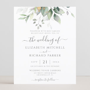 Budget Eucalyptus Greenery Leaves Elegant Wedding