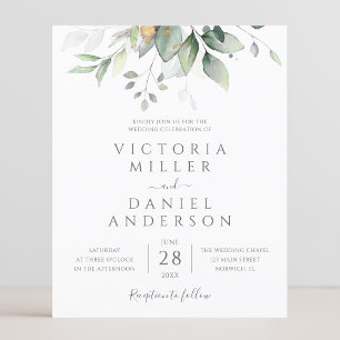 Budget Eucalyptus Greenery Leaves Elegant Wedding