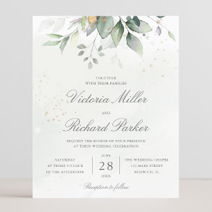 Budget Eucalyptus Greenery Leaves Elegant Wedding