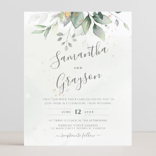 Budget Eucalyptus Greenery Leaves Elegant Wedding
