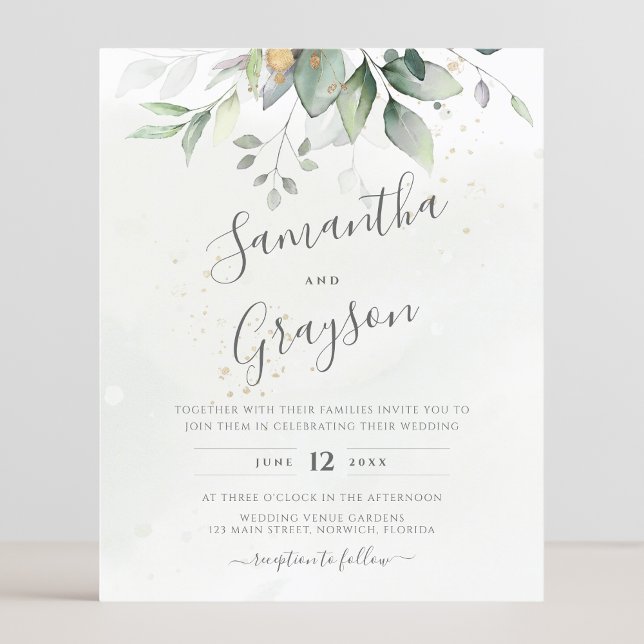 Budget Eucalyptus Greenery Leaves Elegant Wedding (Creator Uploaded)