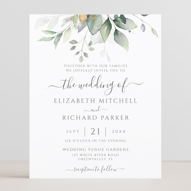 Budget Eucalyptus Greenery Leaves Elegant Wedding (Creator Uploaded)