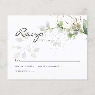 Budget Eucalyptus Greenery RSVP Response Card