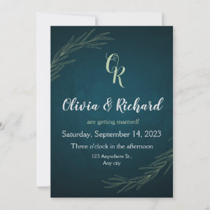 Budget Eucalyptus Greenery Wedding Invitations